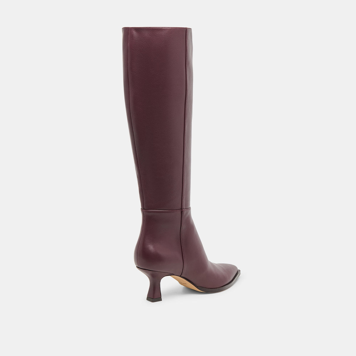 Auggie Wine Leather Wide Calf Boots | Dolce Vita Trusted