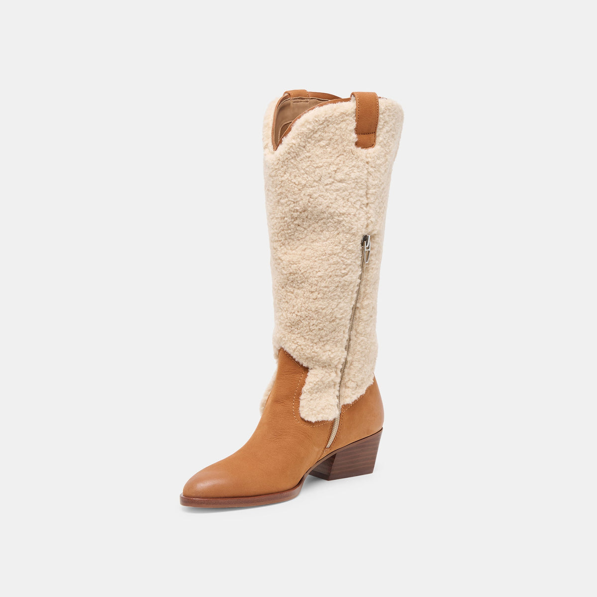 Mykel Plush Caramel Nubuck Boots | Dolce Vita Premium