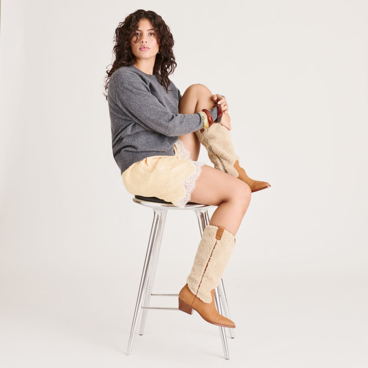 Mykel Plush Caramel Nubuck Boots | Dolce Vita Premium