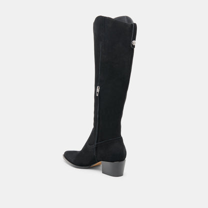 Virona H2O Waterproof Onyx Suede Wide Calf Boots | Dolce Vita Signature