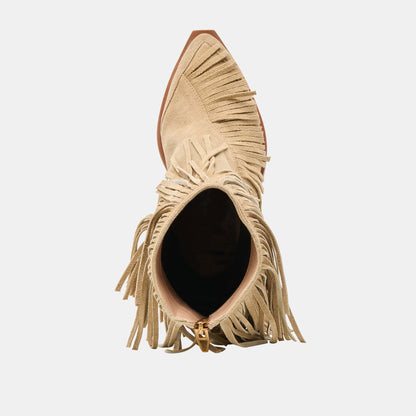 Torey Dk Taupe Suede Booties | Dolce Vita Top Pick