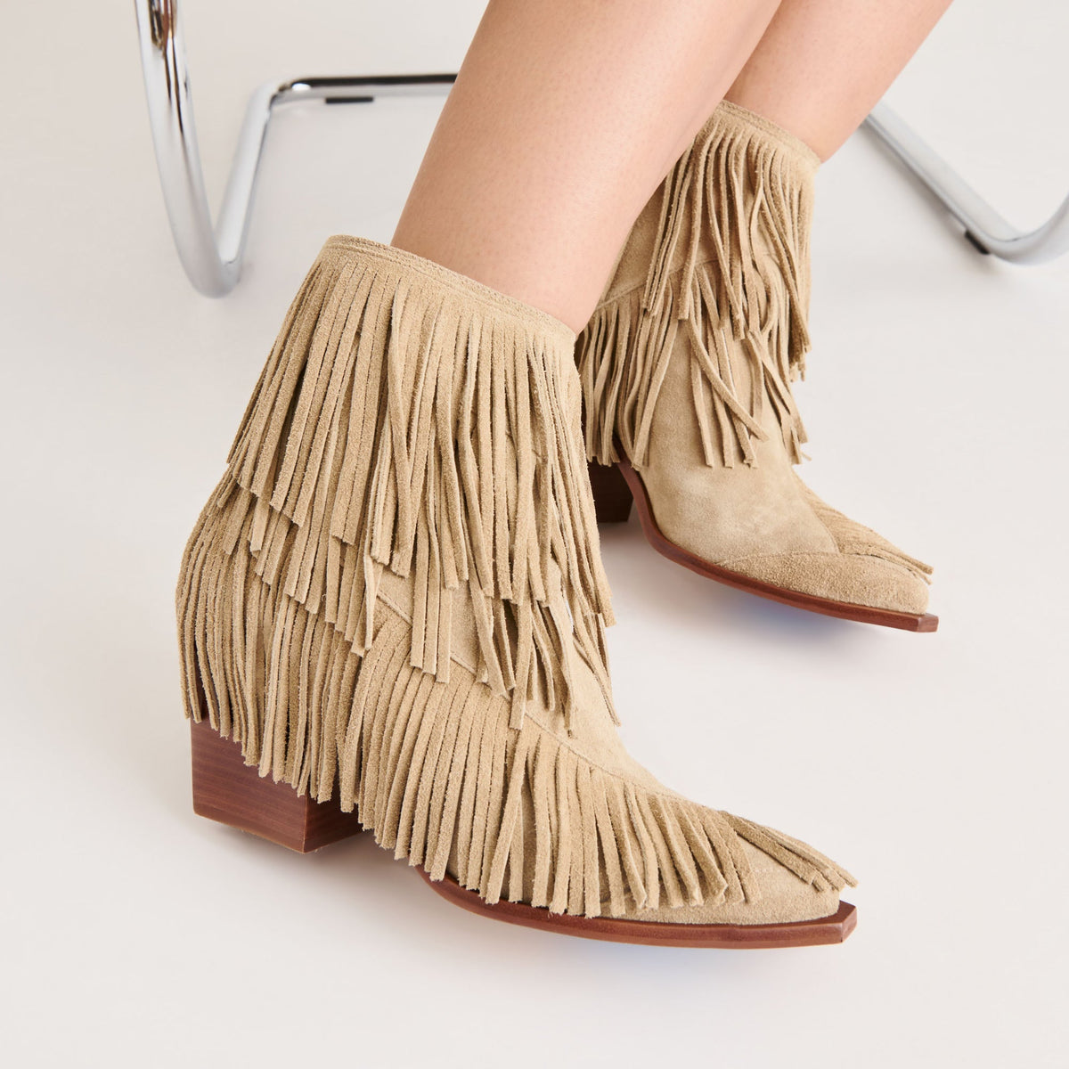 Torey Dk Taupe Suede Booties | Dolce Vita Top Pick