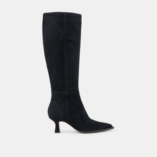 AUGGIE WIDE CALF BOOTS ONYX SUEDE
 – Dolce Vita | Dolce Vita Quality