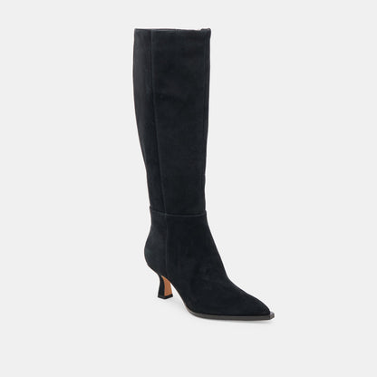 AUGGIE WIDE CALF BOOTS ONYX SUEDE
 – Dolce Vita | Dolce Vita Quality