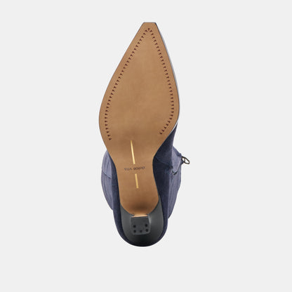 Auggie Navy Suede Wide Calf Boots | Dolce Vita Great Value