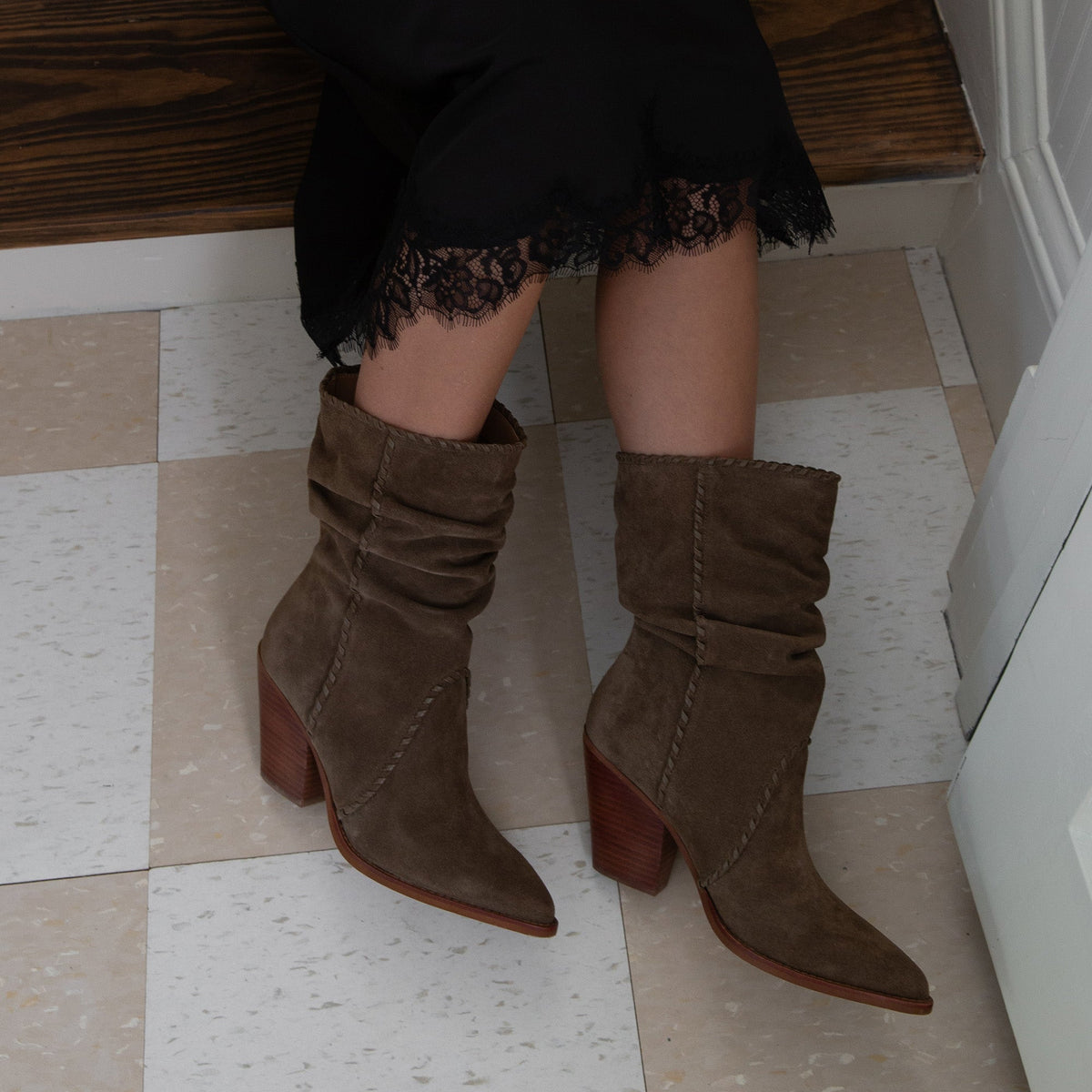 Julith Olive Suede Boots | Dolce Vita Featured