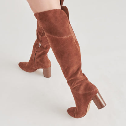 SURY BOOTS DARK SADDLE SUEDE
 – Dolce Vita | Dolce Vita Great Value