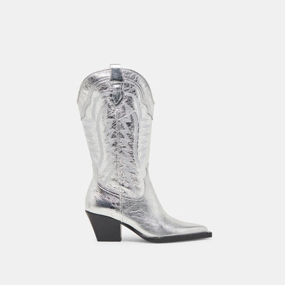 Ryland Extra Wide Calf Silver Boots | Distressed Leather Boots
 – Dolce Vita | Dolce Vita Trending