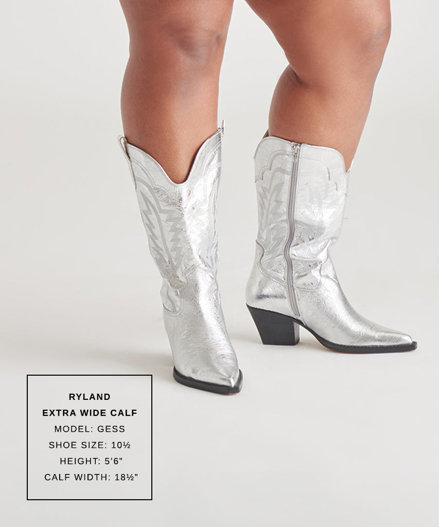 Ryland Extra Wide Calf Silver Boots | Distressed Leather Boots
 – Dolce Vita | Dolce Vita Trending
