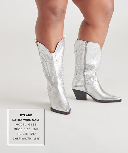 Ryland Extra Wide Calf Silver Boots | Distressed Leather Boots
 – Dolce Vita | Dolce Vita Trending