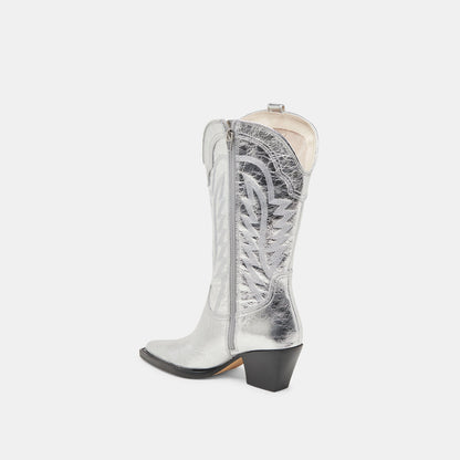 Ryland Extra Wide Calf Silver Boots | Distressed Leather Boots
 – Dolce Vita | Dolce Vita Trending