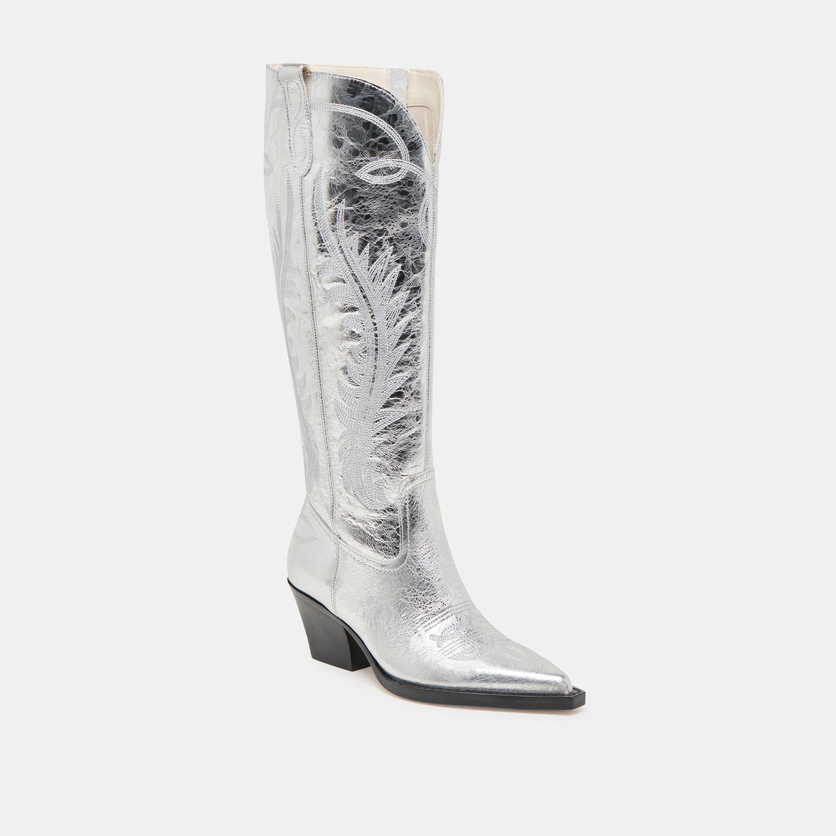 Ryatt Extra Wide Calf Silver Boots | Distressed Leather Boots
 – Dolce Vita | Dolce Vita Smart Buy