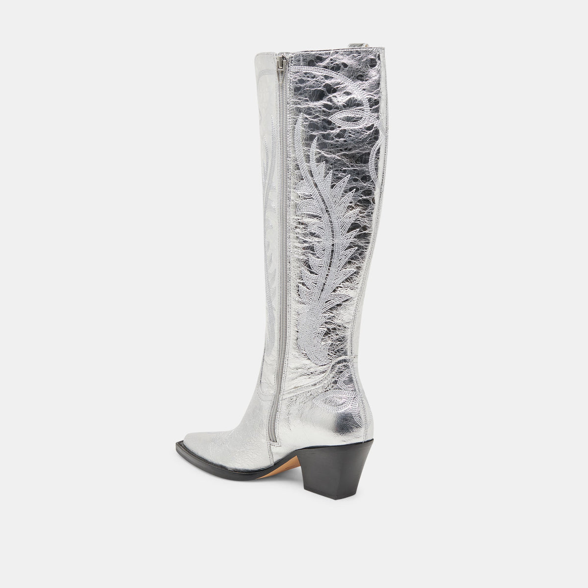 Ryatt Extra Wide Calf Silver Boots | Distressed Leather Boots
 – Dolce Vita | Dolce Vita Smart Buy