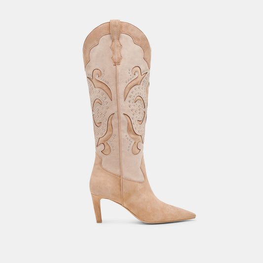 FINLEY STUD BOOTS CAMEL SUEDE
 – Dolce Vita | Dolce Vita Trusted