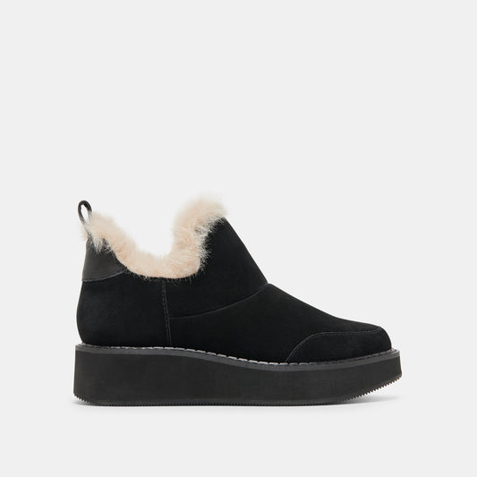 Ardy Plush H2O Waterproof Onyx Suede Booties | Dolce Vita Classic
