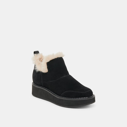 Ardy Plush H2O Waterproof Onyx Suede Booties | Dolce Vita Classic
