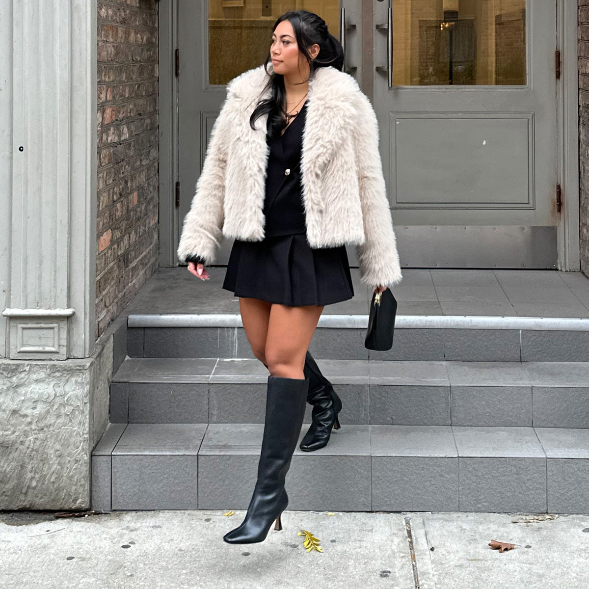 Gyra Wide Calf Black Leather Boots | Black Knee-High Wide Calf Boots
 – Dolce Vita | Dolce Vita Everyday