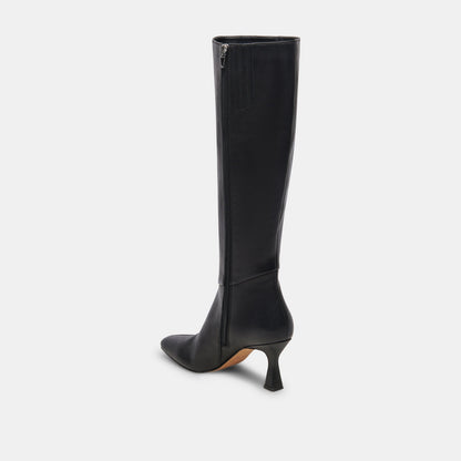 Gyra Black Leather Boots | Dolce Vita New