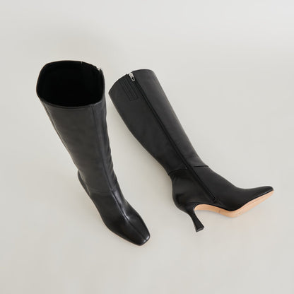 Gyra Black Leather Boots | Dolce Vita New