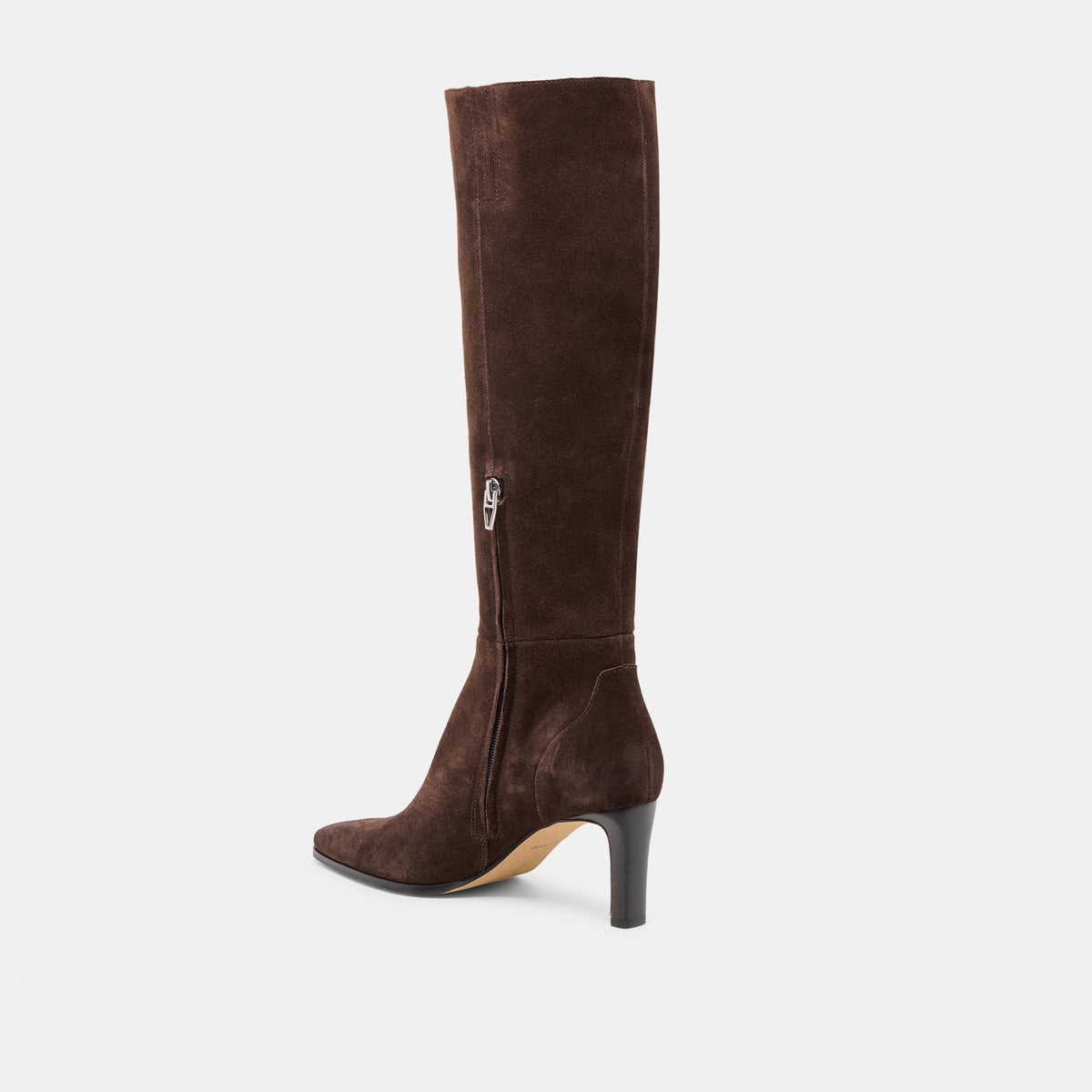 Emmi Narrow Calf Dk Brown Suede Boots | Dolce Vita Quality