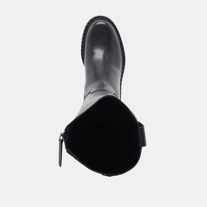 Glory H2O Waterproof Black Leather Wide Calf Boots | Dolce Vita New