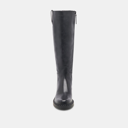 Glory H2O Waterproof Black Leather Wide Calf Boots | Dolce Vita New