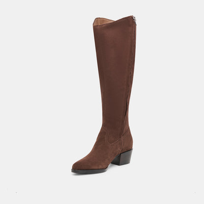 Virona H2O Waterproof Dk Brown Suede Wide Calf Boots | Dolce Vita Special Offer