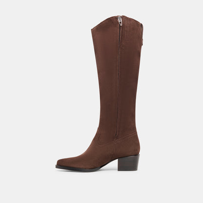 Virona H2O Waterproof Dk Brown Suede Wide Calf Boots | Dolce Vita Special Offer
