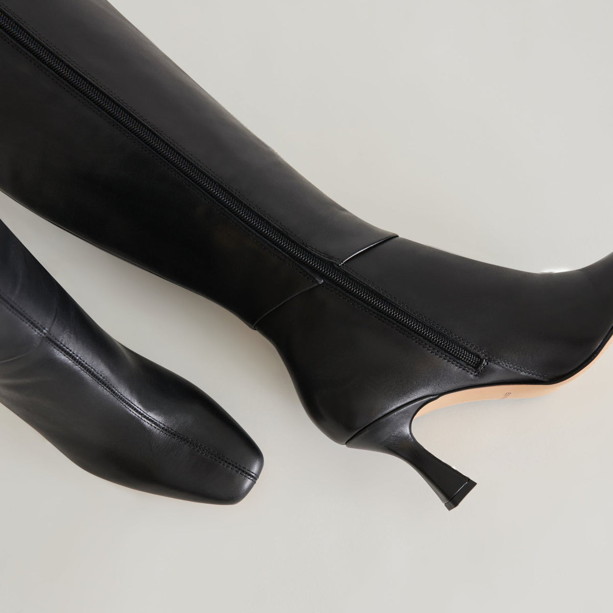 Gyra Wide Calf Black Leather Boots | Black Knee-High Wide Calf Boots
 – Dolce Vita | Dolce Vita Essential