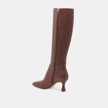 GYRA WIDE CALF BOOTS CHOCOLATE LEATHER
 – Dolce Vita | Dolce Vita Premium