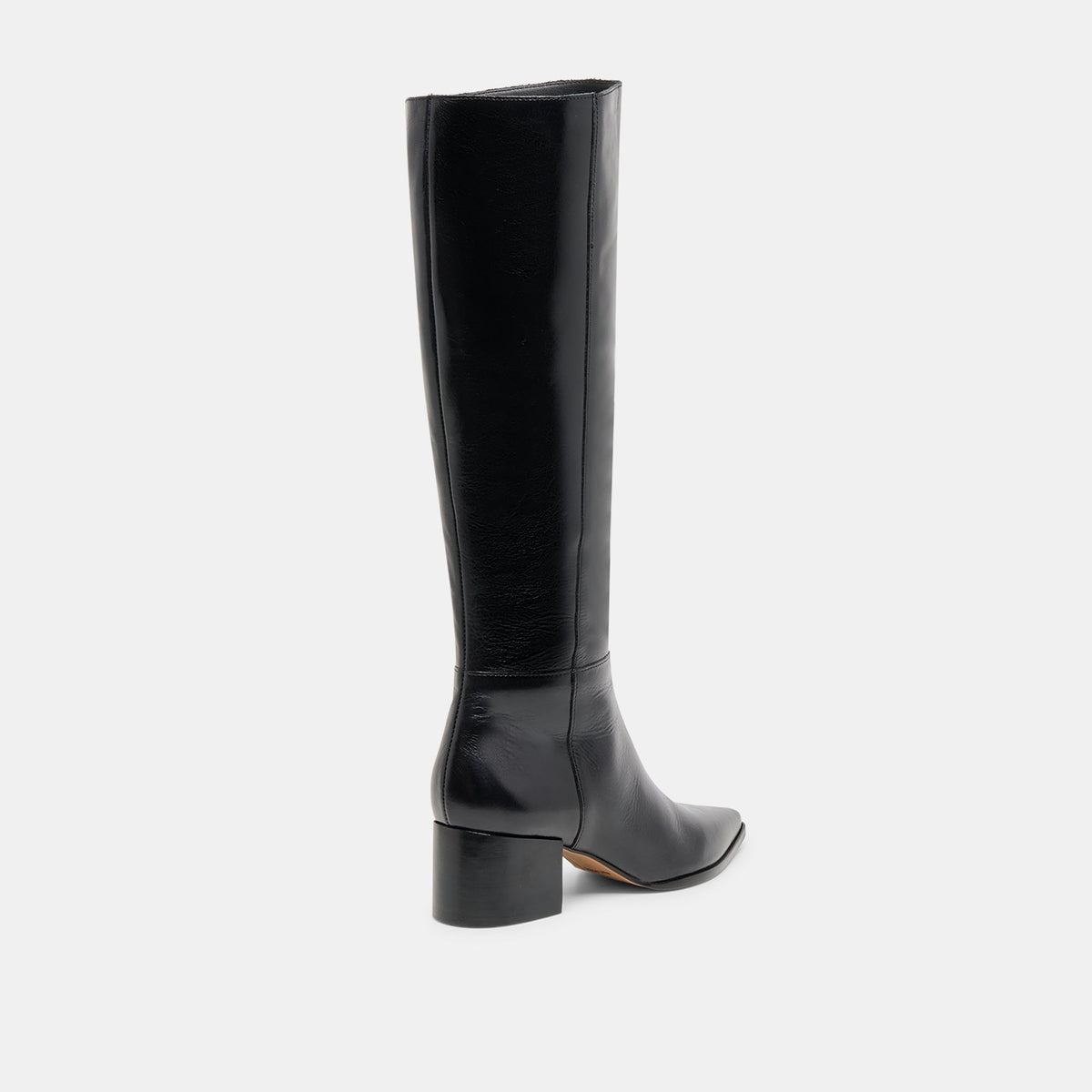 Kirson Black Leather Wide Calf Boots | Dolce Vita Featured