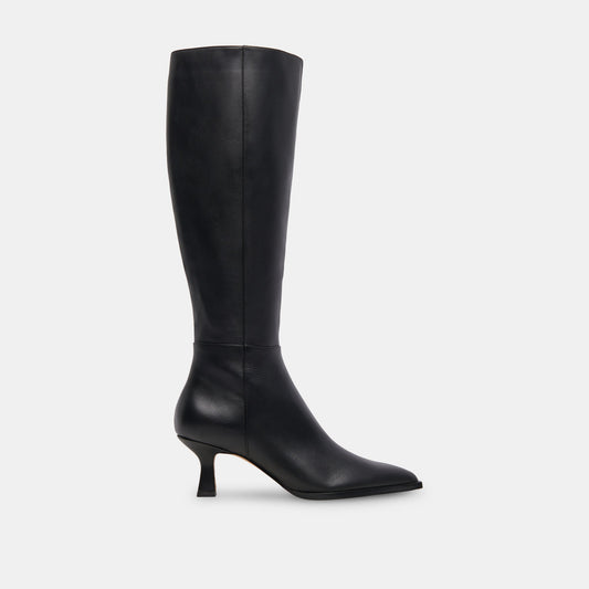Auggie Wide Calf Boots | Black Leather Boots by Dolce Vita | Dolce Vita Customer Favorite