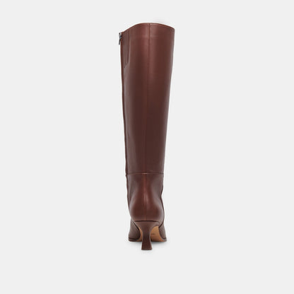 Auggie Wide Calf Boots | Chocolate Leather Boots by Dolce Vita | Dolce Vita New