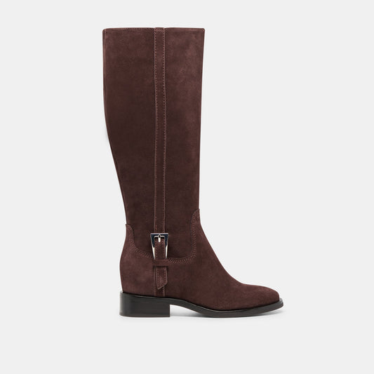 Kilian H2O Waterproof Mahogany Suede Wide Calf Boots | Dolce Vita Exclusive