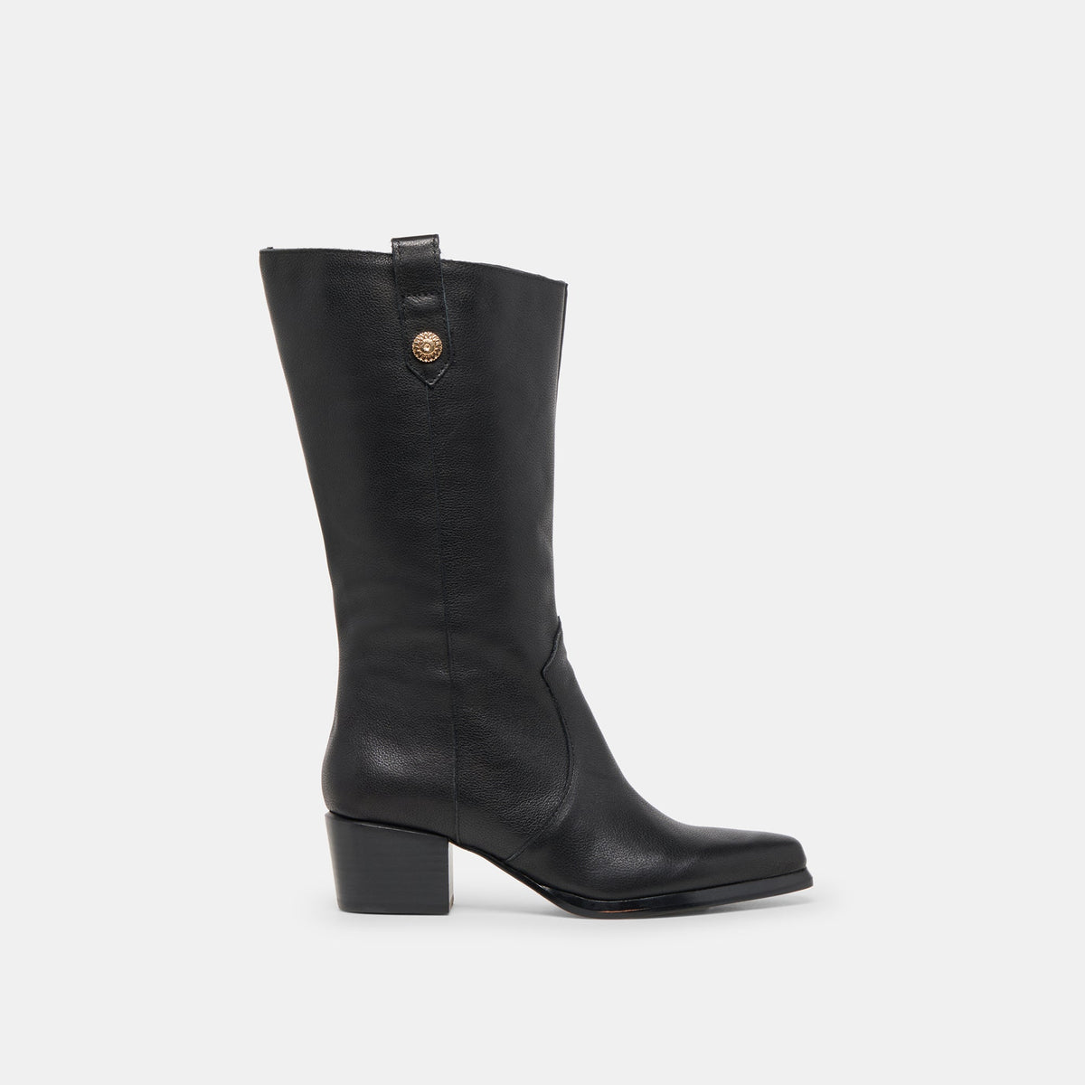Vern Black Leather Wide Calf Boots | Dolce Vita Signature