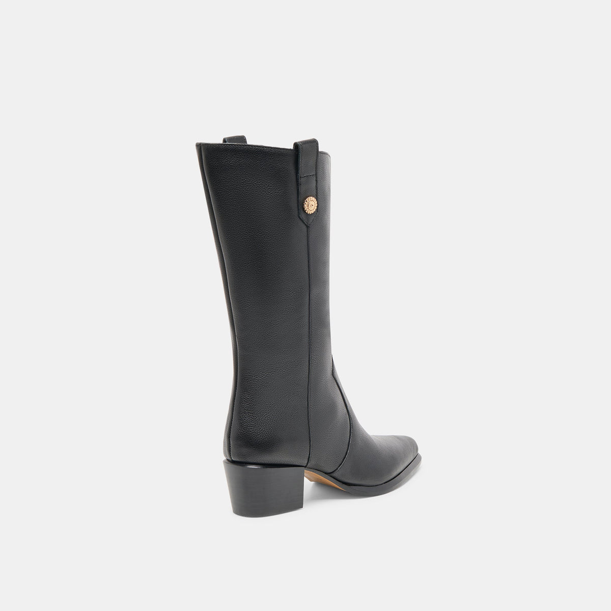 Vern Black Leather Wide Calf Boots | Dolce Vita Signature