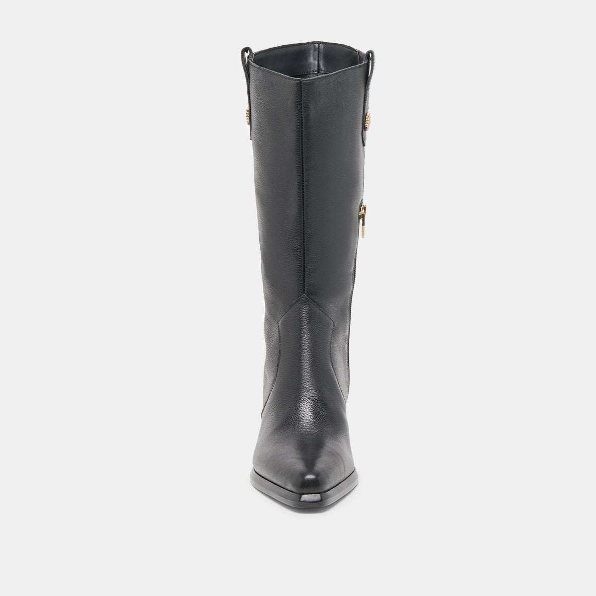 Vern Black Leather Wide Calf Boots | Dolce Vita Signature