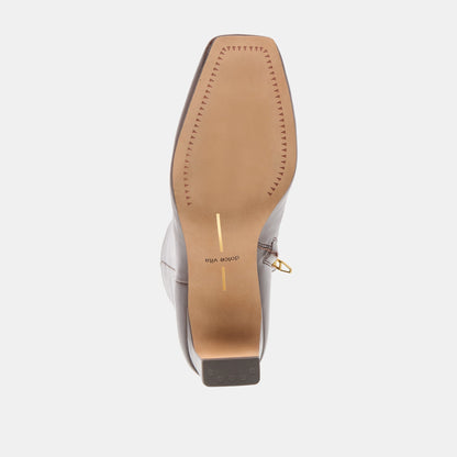 Riggs Wide Calf Chocolate Leather Boots | Dolce Vita Exclusive