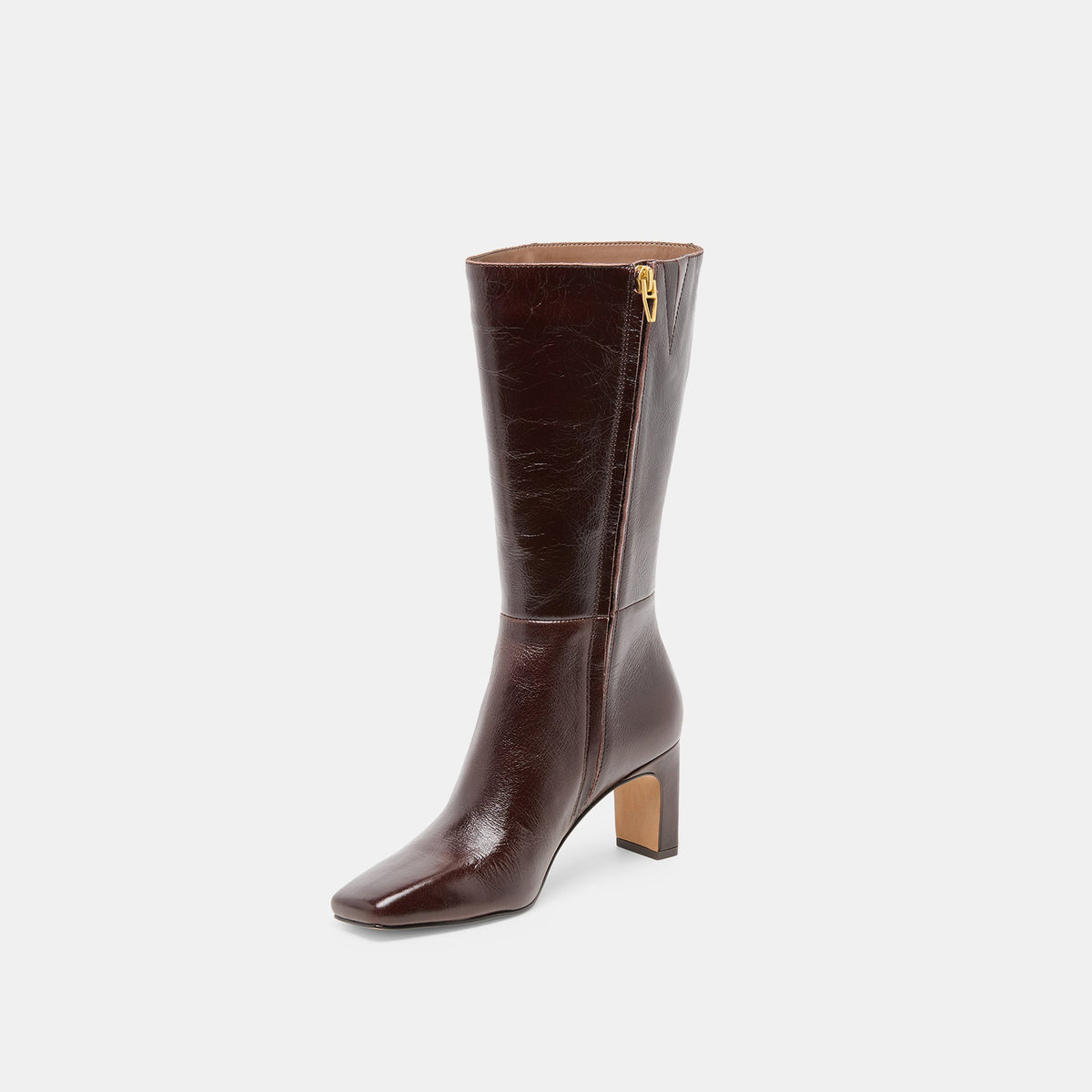 Riggs Wide Calf Chocolate Leather Boots | Dolce Vita Exclusive