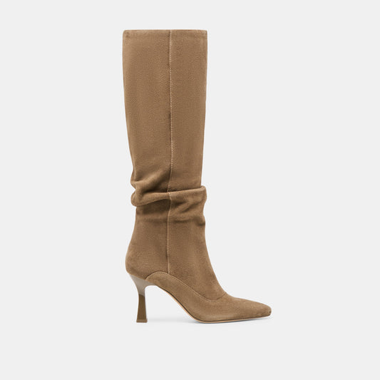 Lousa Olive Suede Wide Calf Boots | Dolce Vita Great Value