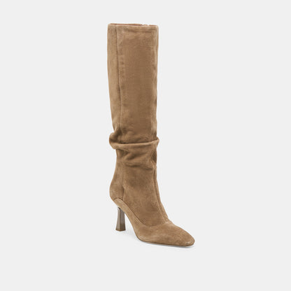 Lousa Olive Suede Wide Calf Boots | Dolce Vita Great Value