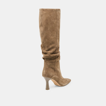 Lousa Olive Suede Wide Calf Boots | Dolce Vita Great Value