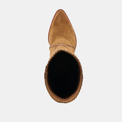 Jody Lt Brown Suede Wide Calf Boots | Dolce Vita Sale