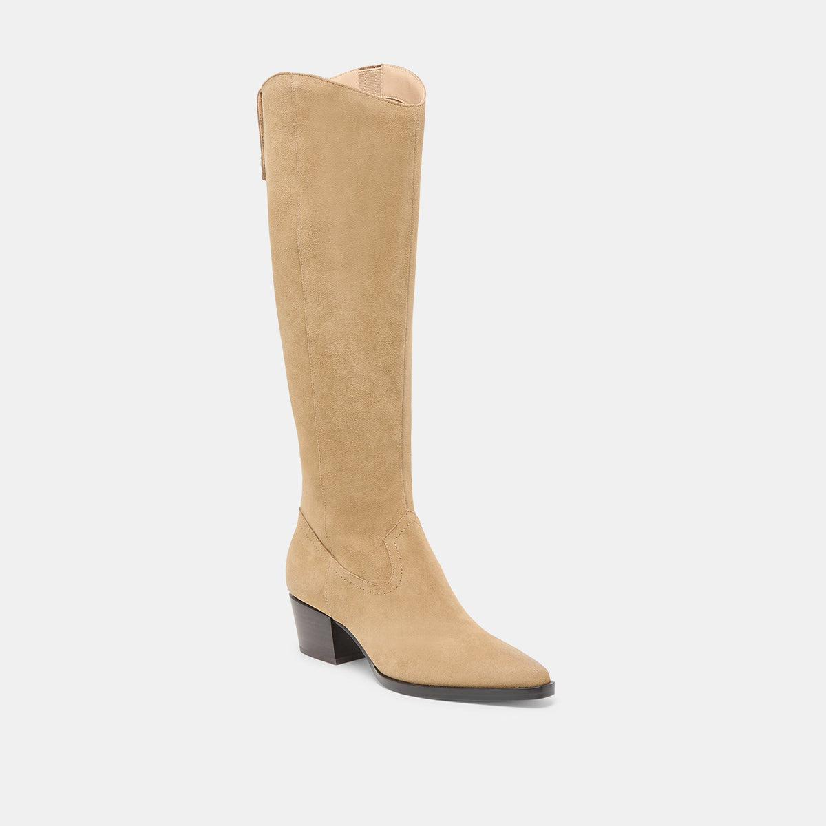 Virona H2O Waterproof Dk Taupe Suede Wide Calf Boots | Dolce Vita Classic