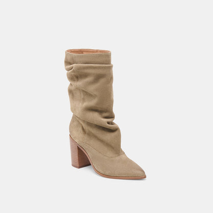 Talina Olive Suede Wide Calf Boots | Dolce Vita Value