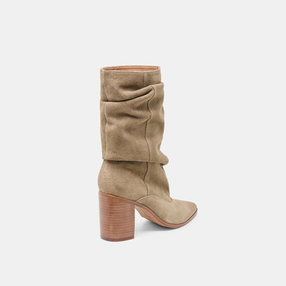 Talina Olive Suede Wide Calf Boots | Dolce Vita Value