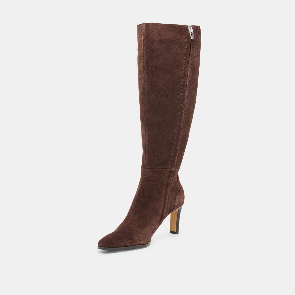 Emmi Dk Brown Suede Wide Calf Boots | Dolce Vita Discount
