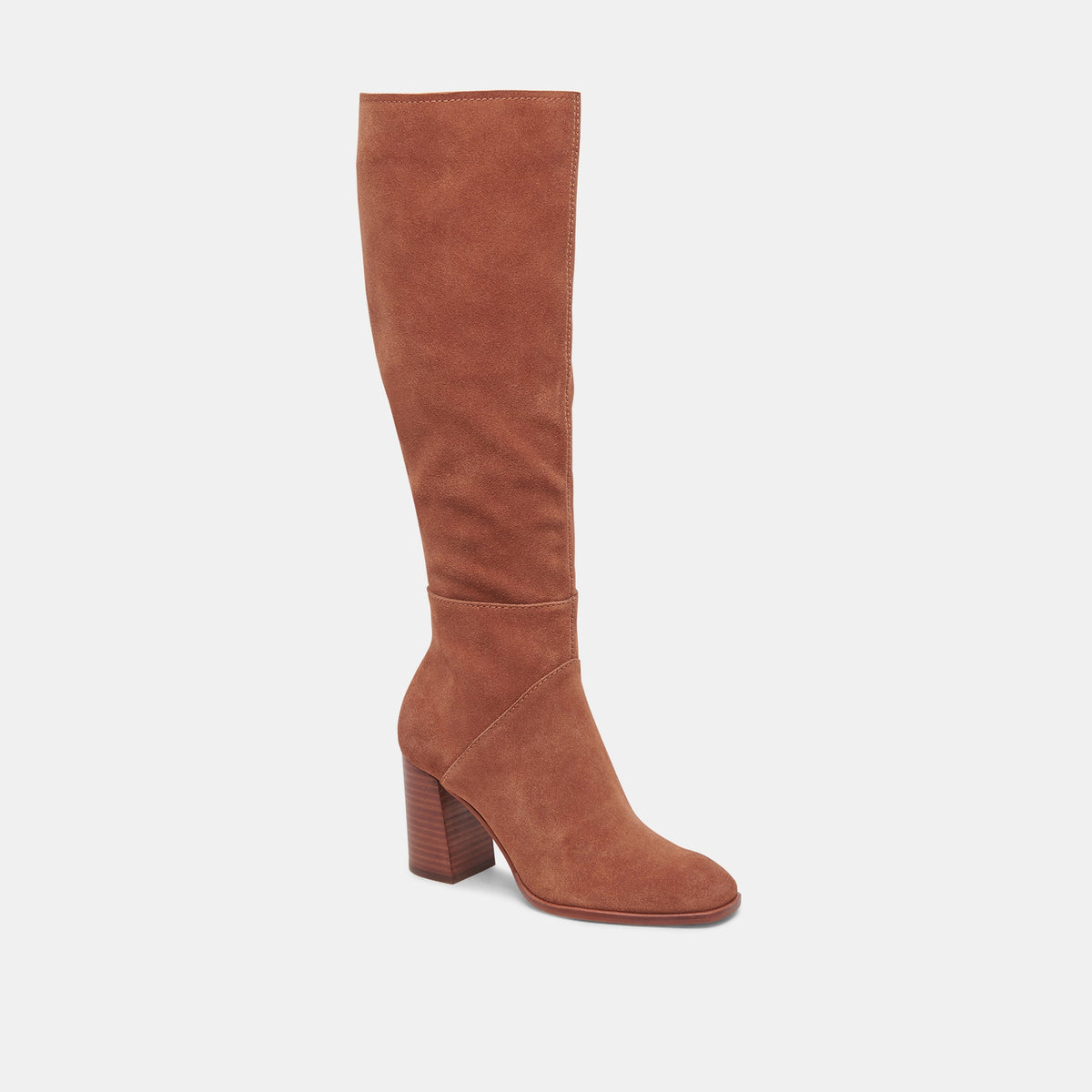 FYNN Wide Calf Boots DK Brown Suede | Brown Suede Knee-High Boots
 – Dolce Vita | Dolce Vita Essential