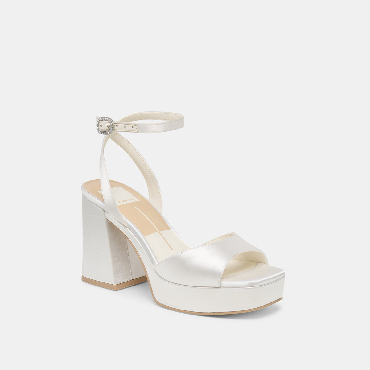 Felica White Satin Heels | Dolce Vita Latest