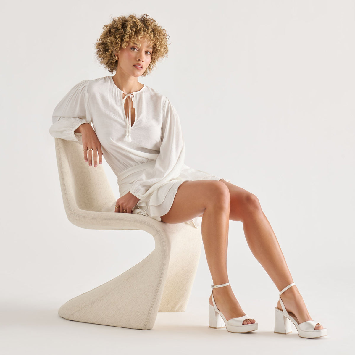 Felica White Satin Heels | Dolce Vita Latest